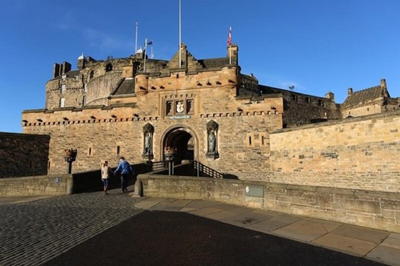 The entrance to Edinburgh Castle