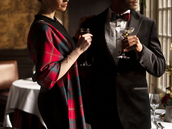 Ladies Tartan Shawl