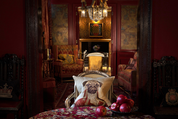 Sitting Area in The Turret Suite at The Witchery